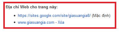 Hướng dẫn trỏ tên miền về Google Site