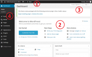 wp admin wordpress