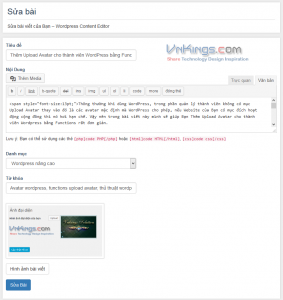 tao trang sua bai wordpress vnkings 2
