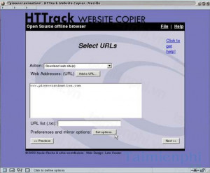 httrack website copier