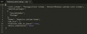 tab 2 sublimetext