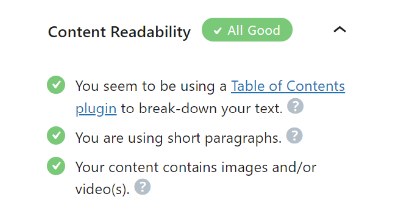 Content Readability trong Rank Math SEO