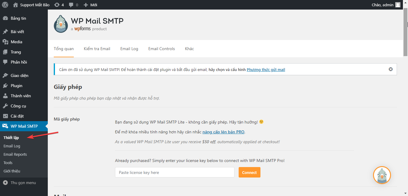 Thông tin SMTP Gmail, Cách cấu hình SMTP Gmail Free vào WordPress