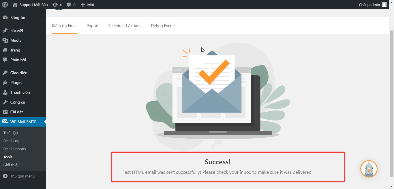 Thông tin SMTP Gmail, Cách cấu hình SMTP Gmail Free vào WordPress