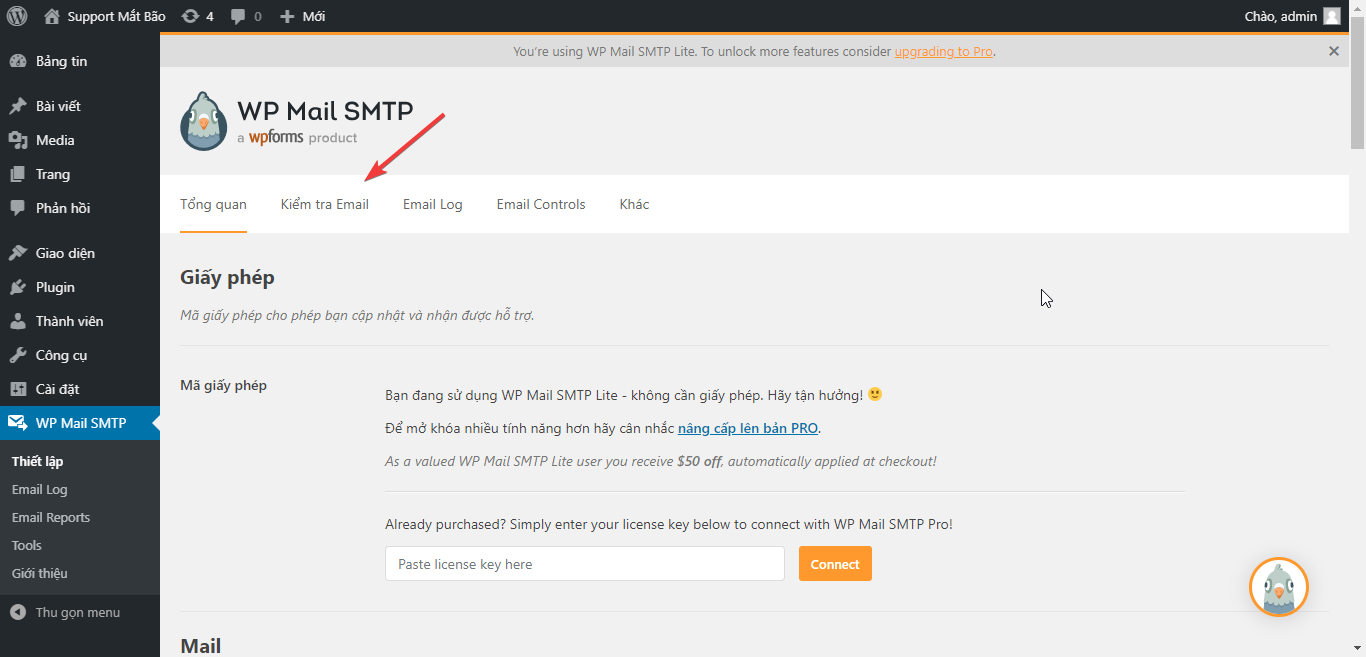 Thông tin SMTP Gmail, Cách cấu hình SMTP Gmail Free vào WordPress