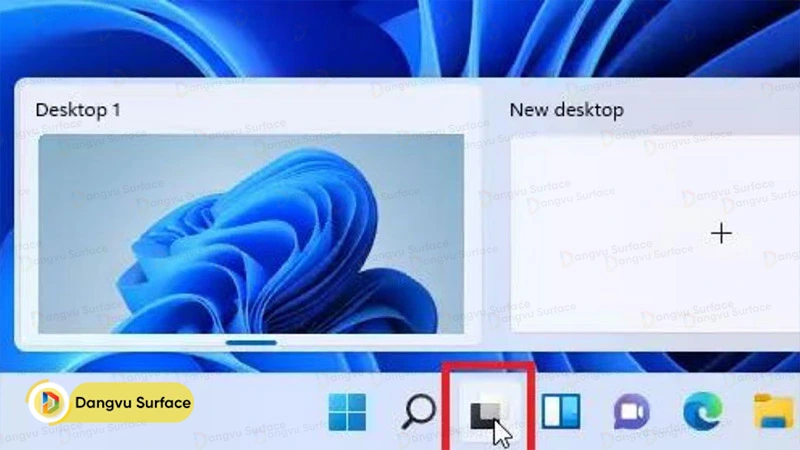 Hướng dẫn tạo màn hình desktop ảo bằng Task View trên Surface Windows 11