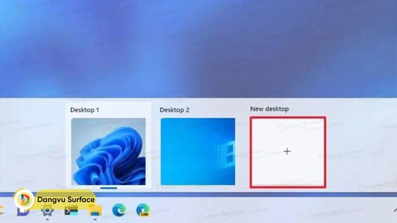 Hướng dẫn tạo màn hình desktop ảo bằng Task View trên Surface Windows 11